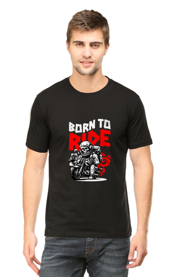 Born To Ride: Black Unisex Biker Tee